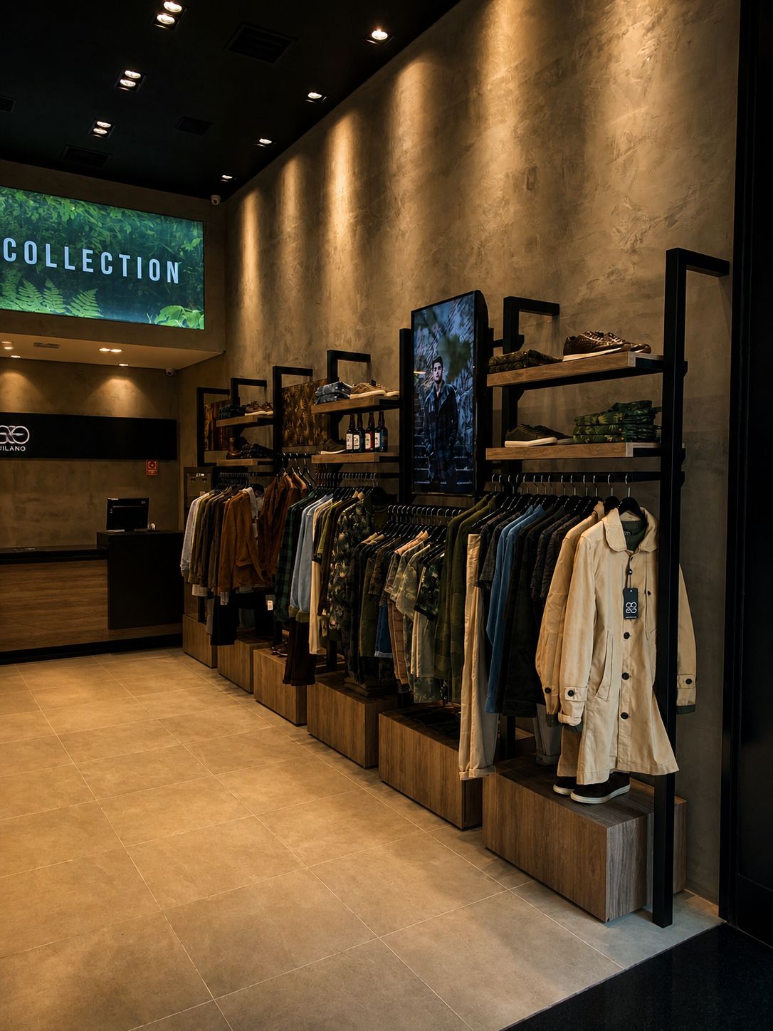 Ambiente interno com mix completo da marca