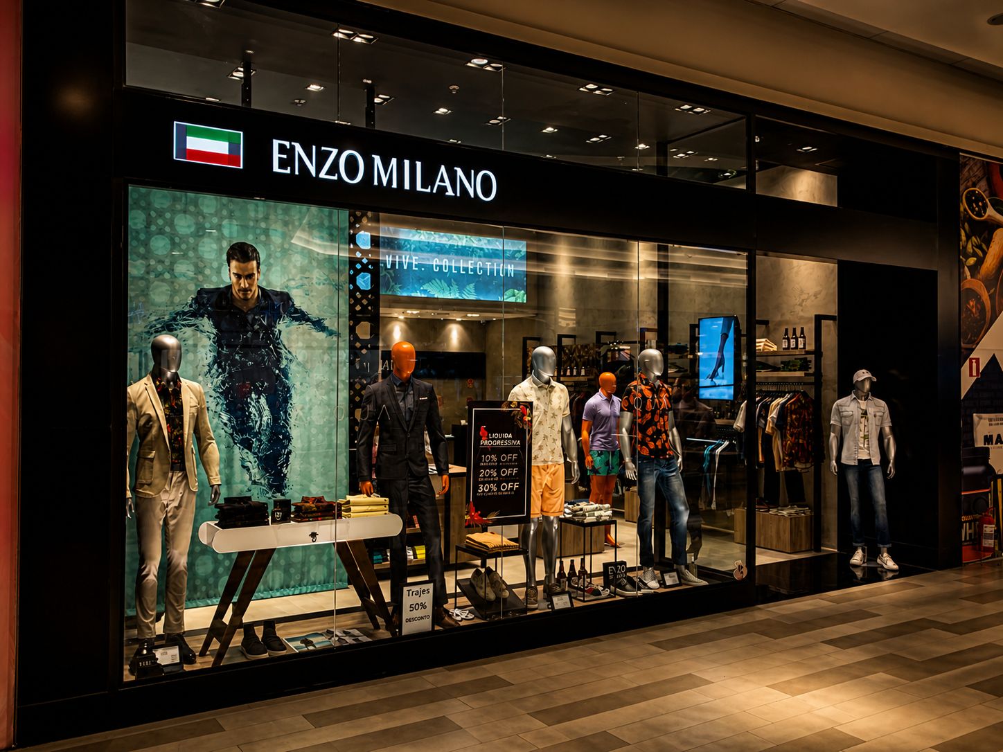 Fachada da Loja Conceito Enzo Milano